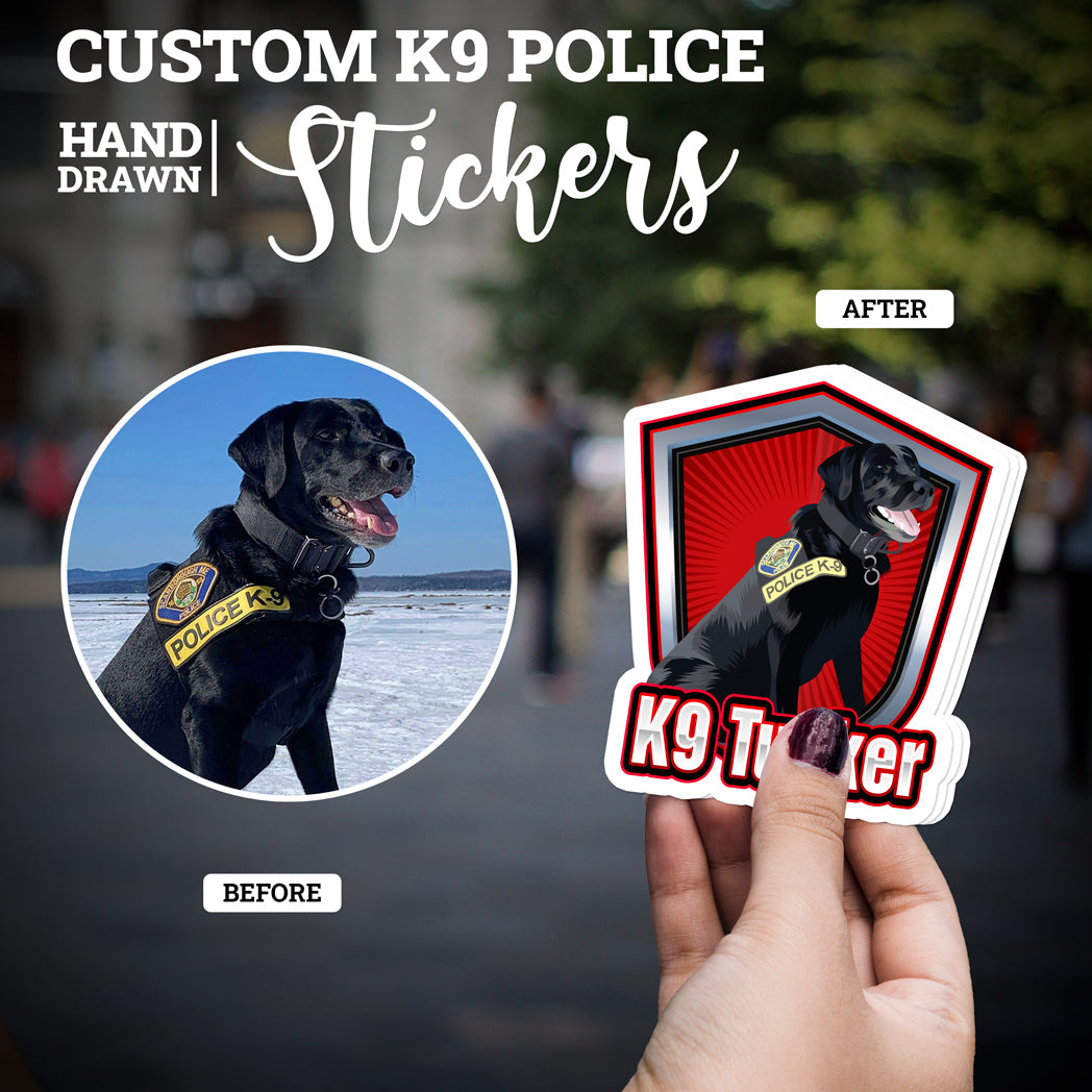 Custom Police K9 Stickers