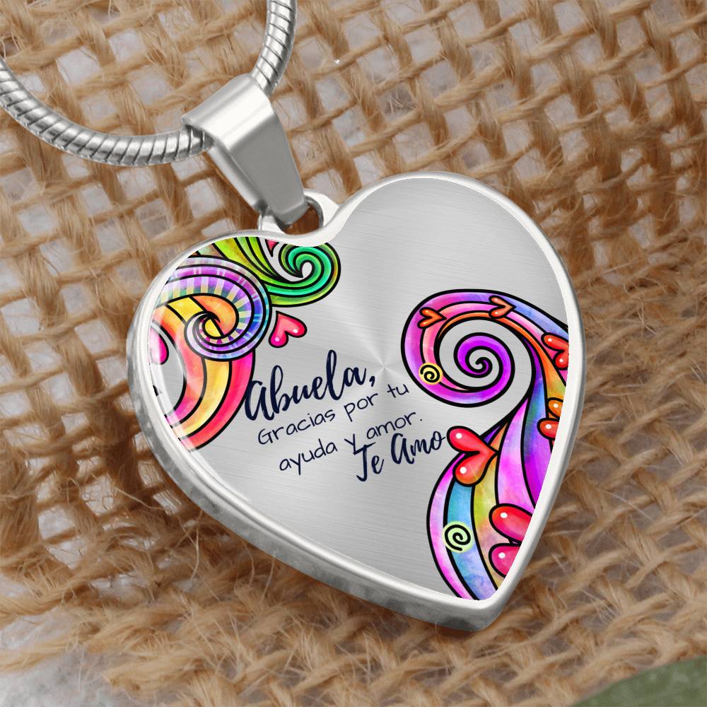 Abuela Heart Necklace