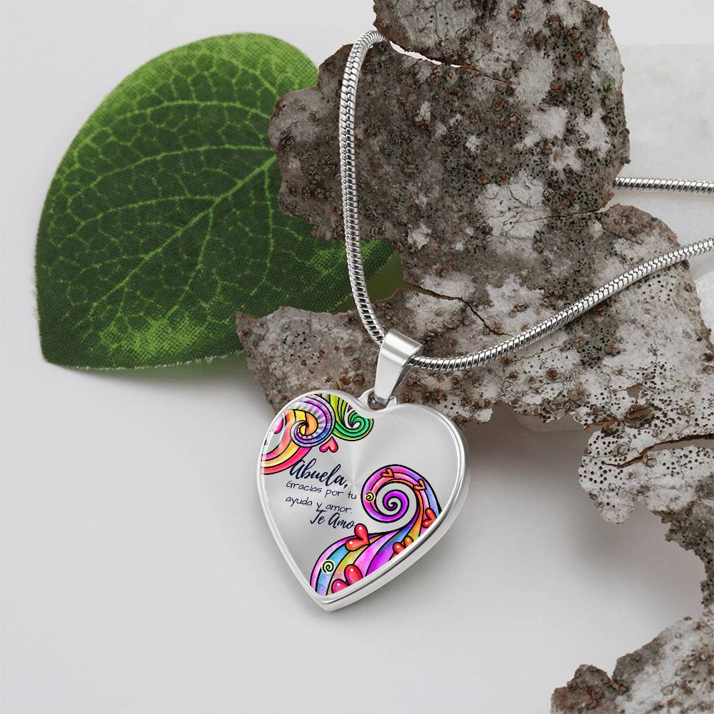 Abuela Heart Necklace