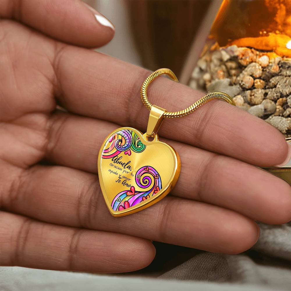 Abuela Heart Necklace