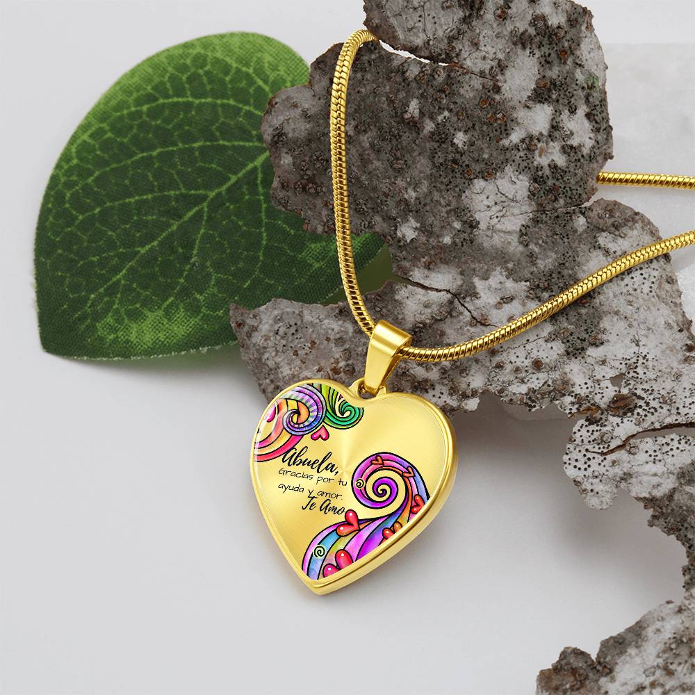 Abuela Heart Necklace