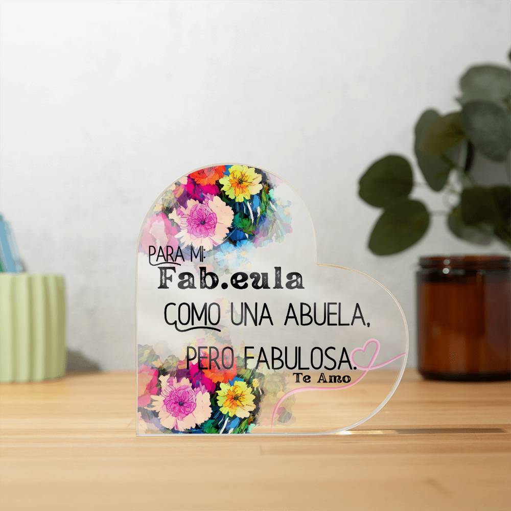 Para Mi Abuela Plaque