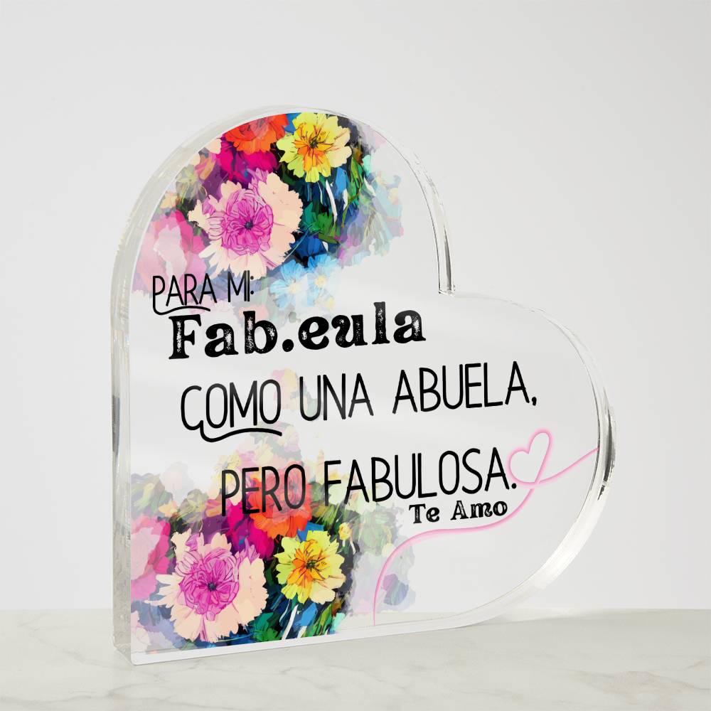 Para Mi Abuela Plaque